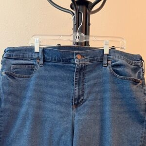 Lands' End Women's Flare Jeans in Blue